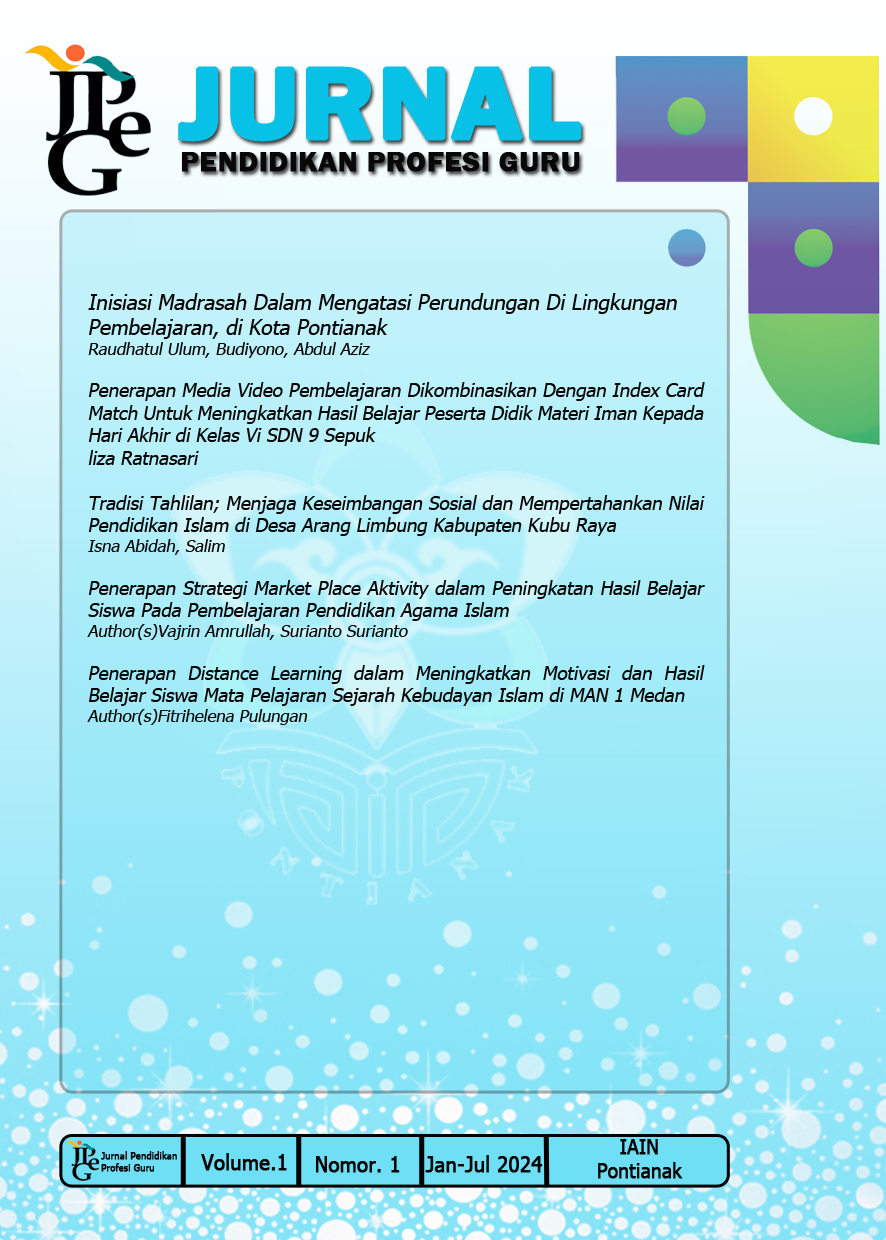 JPeG: Jurnal Pendidikan Profesi Guru terbit berkala yaitu Januari-Juni dan Juli-Desember